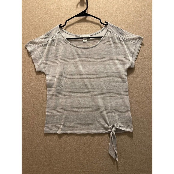 Coldwater Creek Top Women's XS Gray Sheer - Picture 1 of 12